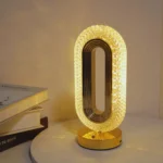 Lampe de table tactile élégante en cristal – Image 2