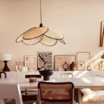 Luminaire suspendu en rotin tressé – Image 6