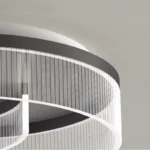 Plafonnier LED moderne à anneaux superposés - Image 5