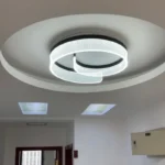 Plafonnier LED moderne à anneaux superposés - Image 3