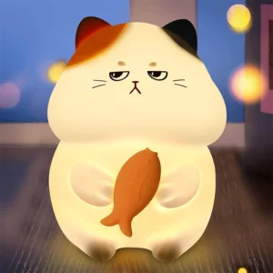 Luminaire veilleuse chat gourmand