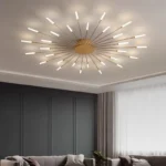 Luminaire moderne sculptural design rayonnant – Image 4