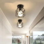 Luminaire plafonnier moderne doré – Image 2