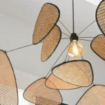 Luminaire suspendu en osier tressé style japonais - Image 4