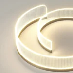 Plafonnier LED moderne à anneaux superposés - Image 6