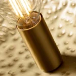 Luminaire suspendu doré moderne en cuivre martelé – Image 8