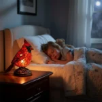 Lampe de table décorative oiseau rouge en résine – Image 6