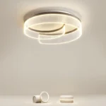 Plafonnier LED moderne à anneaux superposés