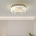 Plafonnier LED moderne à anneaux superposés - Image 2