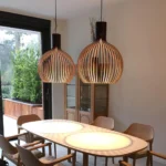 Luminaire suspension bois ajouré - Image 9