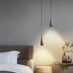 Luminaire suspendu minimaliste en forme de goutte