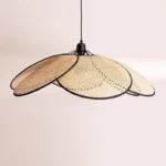 Luminaire suspendu en rotin tressé – Image 2