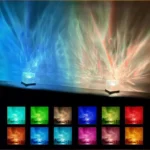 Luminaire veilleuse cube LED multicolore avec télécommande – Image 3