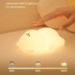 Veilleuse ourson en silicone allongé – Image 4