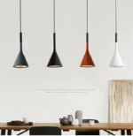Luminaire suspendu noir contemporain pour cuisine et îlot - Image 7
