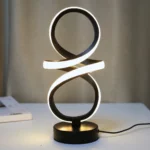 Lampe de table moderne design en spirale – Image 7