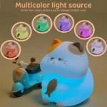 Luminaire veilleuse chat gourmand – Image 3