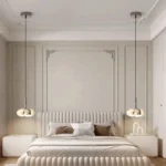 Luminaire suspendu en marbre sculpté – Image 3