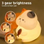 Luminaire veilleuse chat gourmand – Image 2