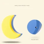 Veilleuse lune jaune pour une lumière douce apaisante – Image 4