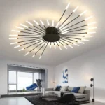 Luminaire moderne sculptural design rayonnant – Image 2