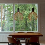 Luminaire suspension bois ajouré - Image 11