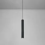 Luminaire suspendu tube LED noir - Image 5