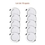 Lot de 10 plafonniers LED encastrés – Image 5