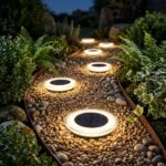 spots solaires encastrables à LED pour éclairage extérieur