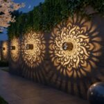 Lanterne solaire murale en fer à effets lumineux – Image 7