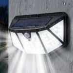 Lampe solaire murale à détecteur de mouvement PIR 100 LED – Image 2
