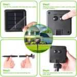 Guirlande lumineuse solaire LED à lumière chaude – Image 9