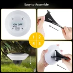 spots solaires encastrables à LED pour éclairage extérieur – Image 9