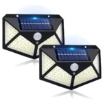 Lampe solaire murale à détecteur de mouvement PIR 100 LED – Image 3