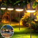 lampes solaires sur pied avec effet oscillant – Image 5