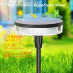 lampes solaires sur pied avec effet oscillant – Image 7