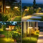 lampes solaires sur pied avec effet oscillant – Image 8