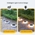 spots solaires encastrables à LED pour éclairage extérieur – Image 6
