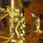 Guirlande solaire LED avec feuillage artificiel – Image 2