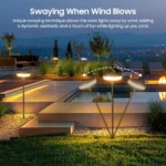 lampes solaires sur pied avec effet oscillant – Image 6