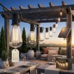 Guirlande lumineuse solaire LED à lumière chaude