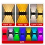 Applique murale solaire LED bidirectionnelle – Image 2