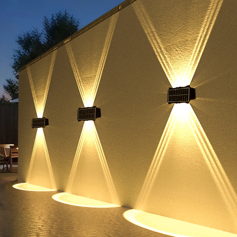 kf-S8001efbd6733471b82cd9f02660b74c0C Applique murale solaire LED bidirectionnelle – Image 1