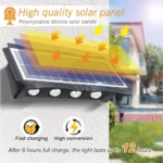 Applique murale solaire LED bidirectionnelle – Image 4