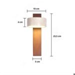 Applique murale en bois orientable 180° – Image 2