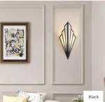 Applique murale éventail Dorée art déco – Image 9