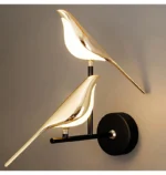 Applique murale design oiseaux dorés orientables 360° – Image 11