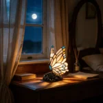 Lampe de chevet papillon style art déco – Image 6
