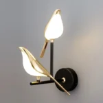 Applique murale design oiseaux dorés orientables 360° – Image 2