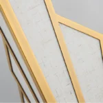 Applique murale éventail Dorée art déco – Image 6